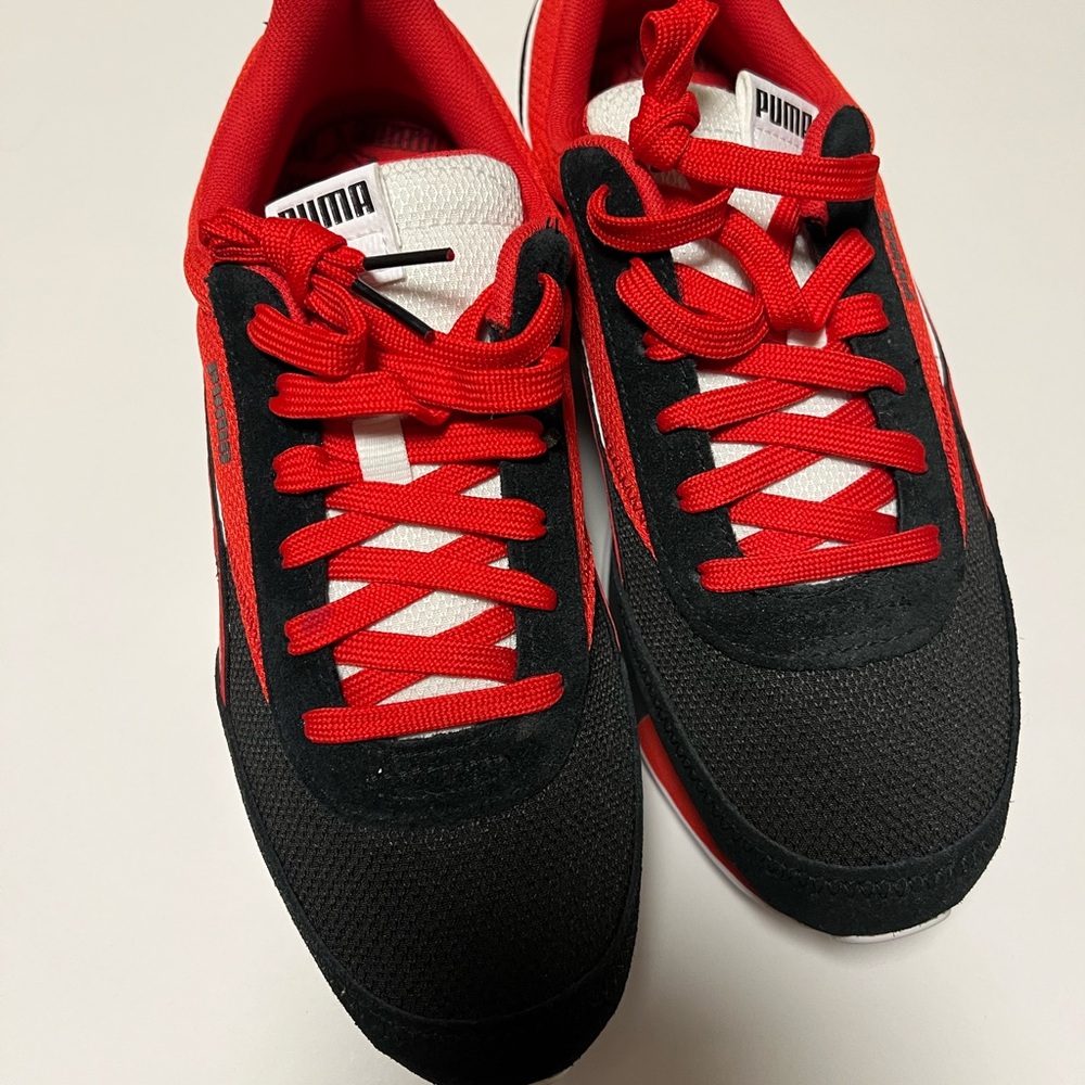 Puma Future Rider Junior Red and Black Shoes